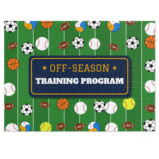 Off-Season Training Program Sports Ball Jigsaw Puzzle with Tin