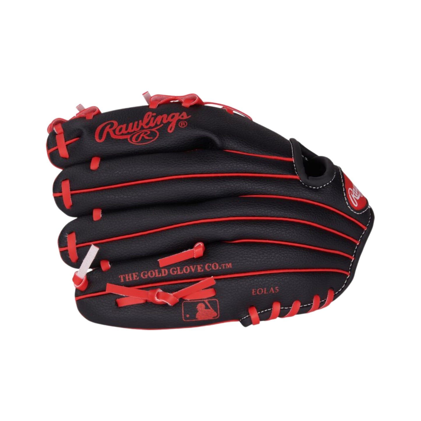 Rawlings Players Series 10" Youth Glove - Black/Red