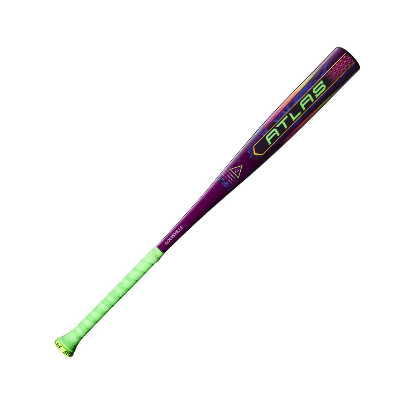 2025 Louisville Slugger Atlas Neon Energy (-3) BBCOR Baseball Bat