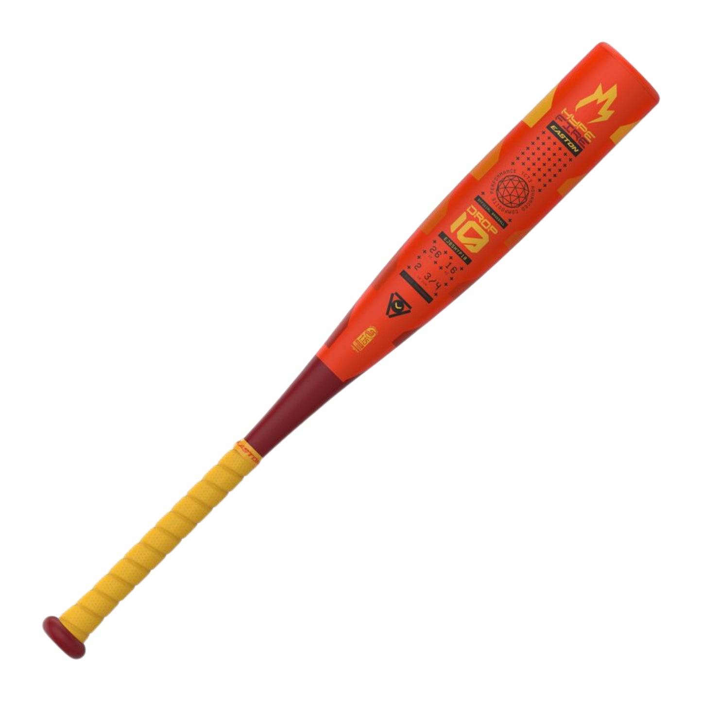 2025 Easton Hype Fire Junior Big Barrel USSSA Baseball Bat, -10