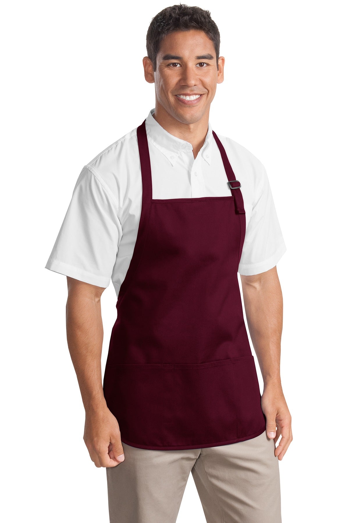 Port Authority ® Medium-Length Apron with Pouch Pockets. A510