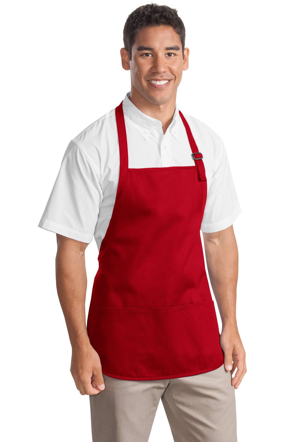 Port Authority ® Medium-Length Apron with Pouch Pockets. A510
