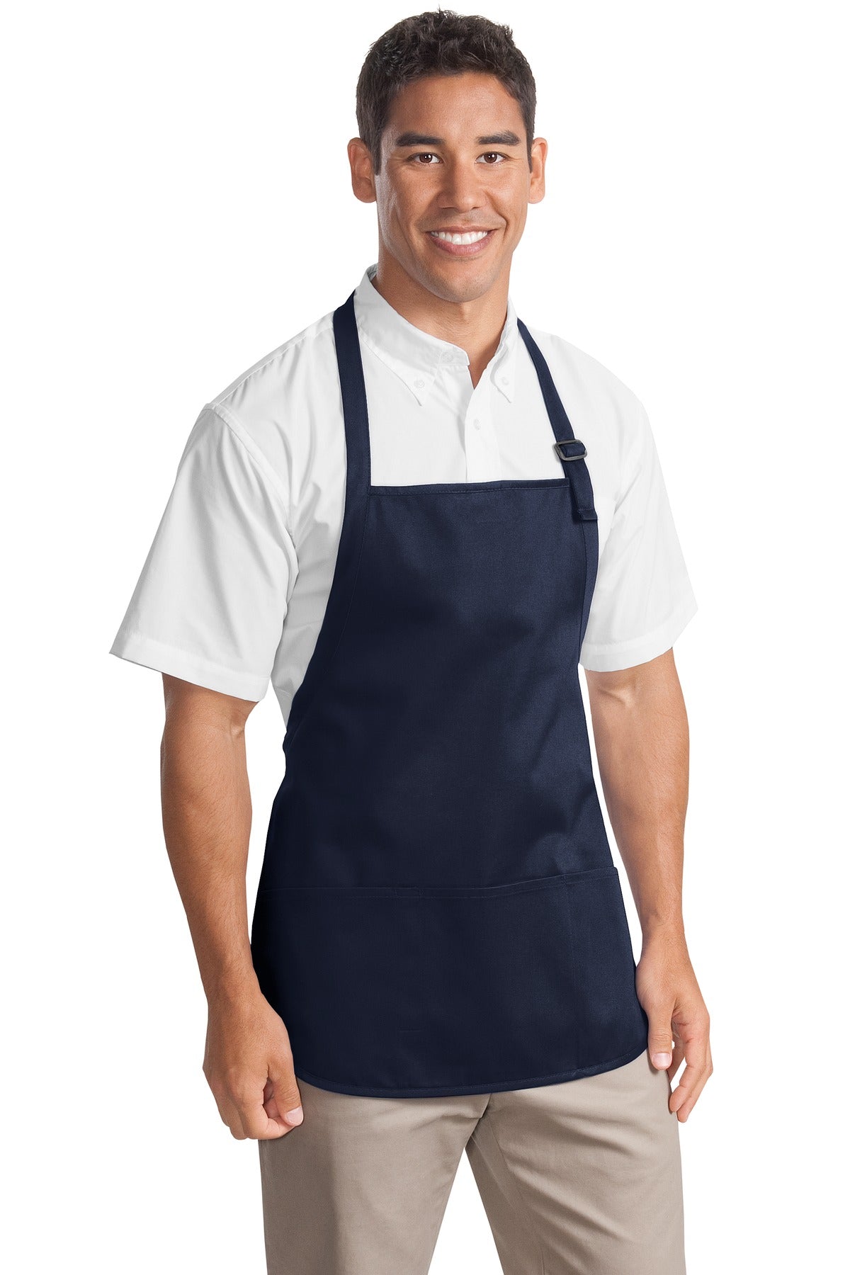 Port Authority ® Medium-Length Apron with Pouch Pockets. A510