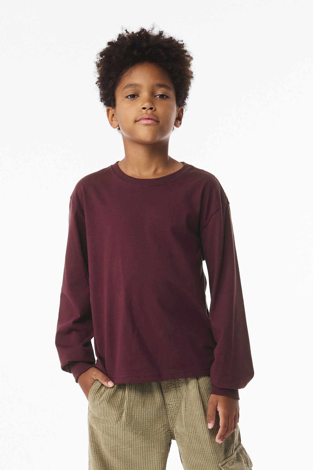 BELLA+CANVAS ® Youth 6-Ounce Heavyweight Long Sleeve Tee BC3511Y