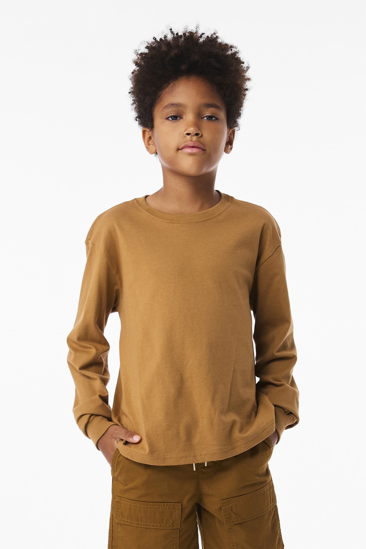 BELLA+CANVAS ® Youth 6-Ounce Heavyweight Long Sleeve Tee BC3511Y