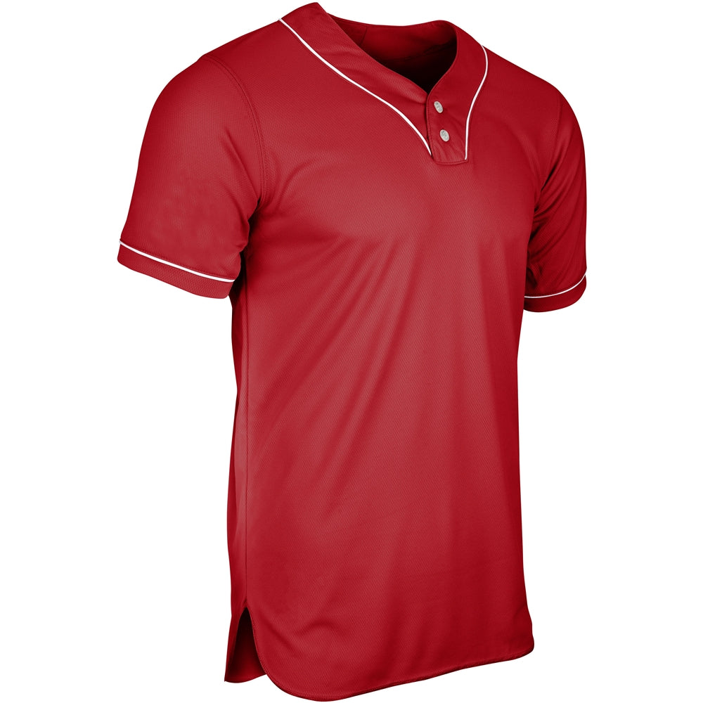 HEATER 2-Bttn Piped Baseball Jersey