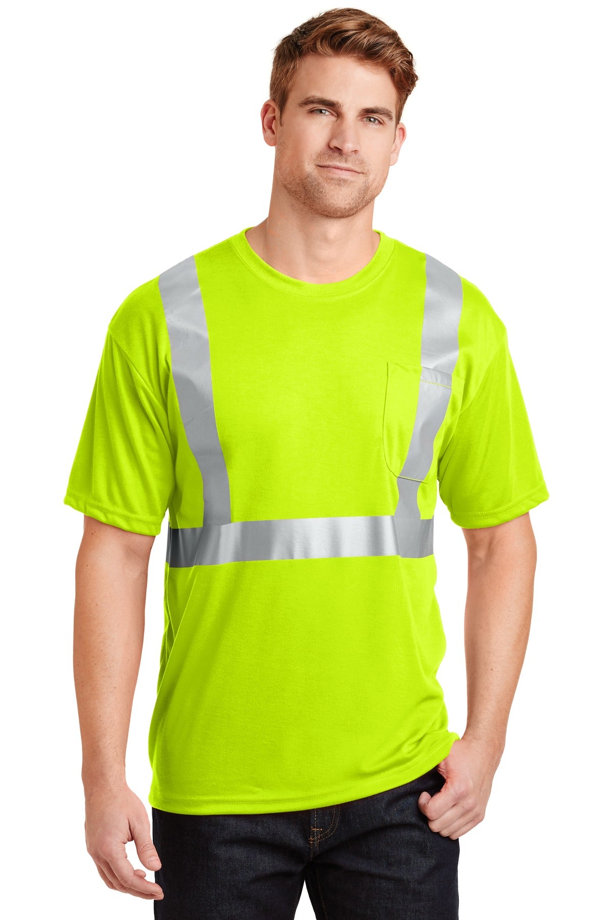 CornerStone ® - ANSI 107 Class 2 Safety T-Shirt. CS401