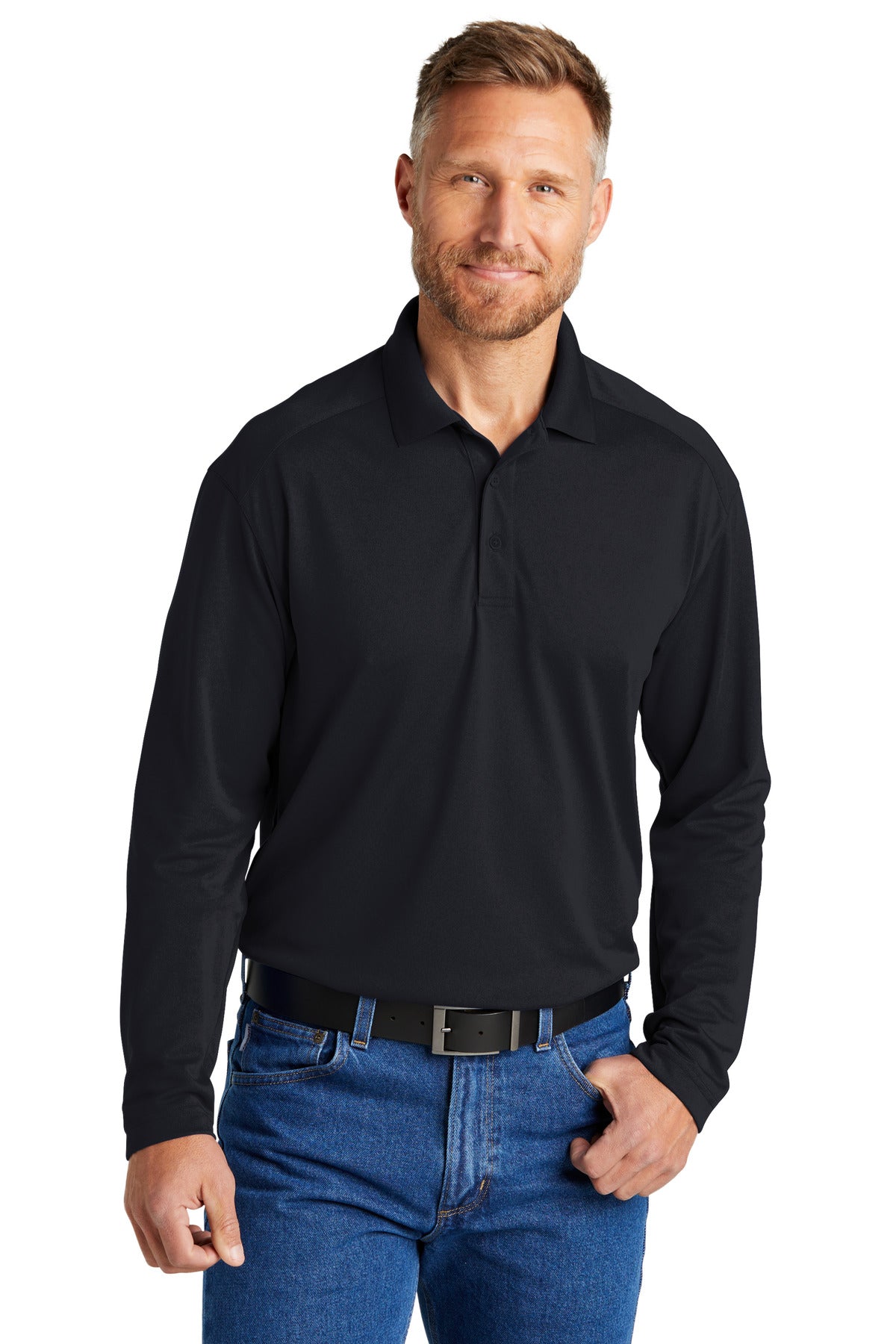 CornerStone ® Select Lightweight Snag-Proof Long Sleeve Polo CS418LS