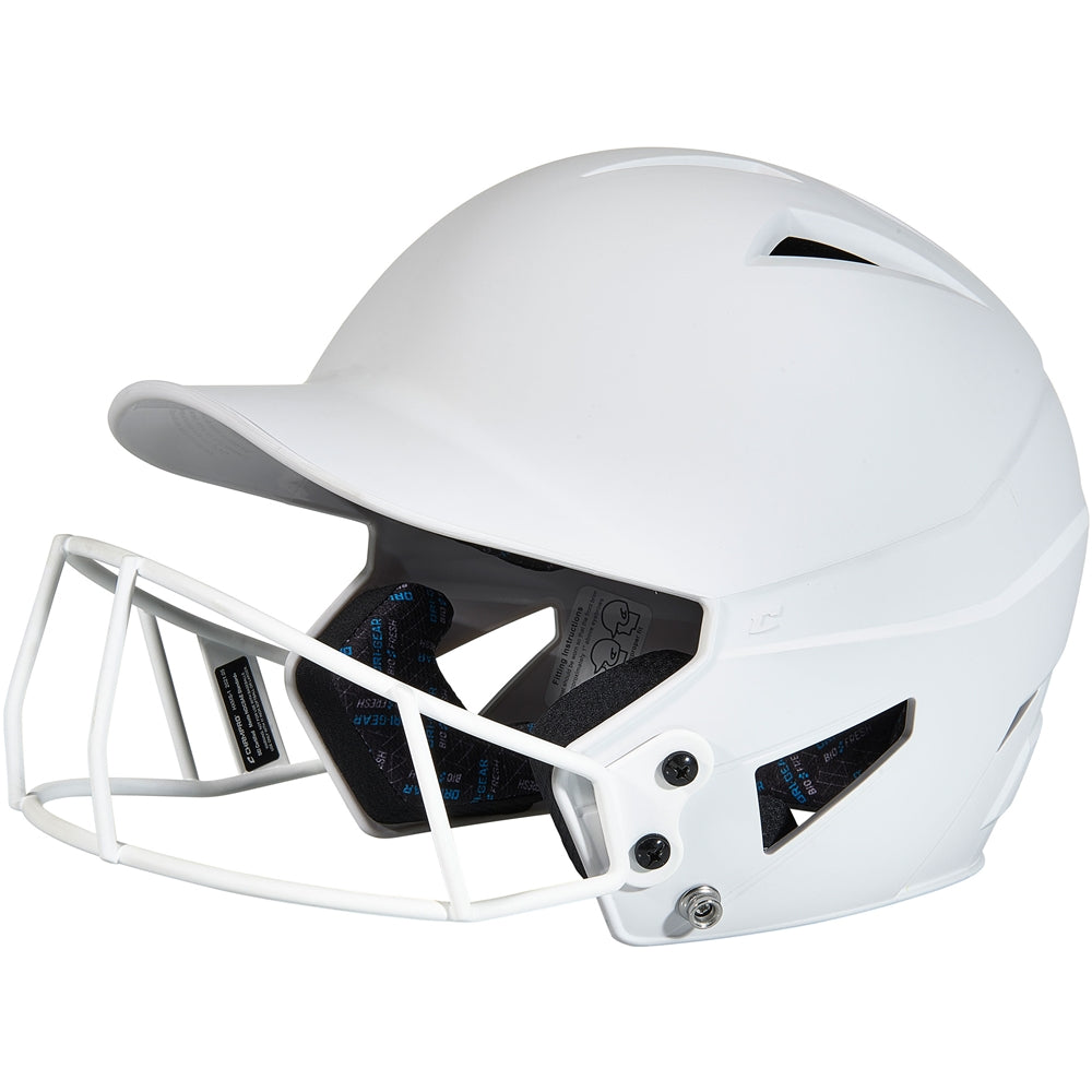 HX Matte Softball Helmet w/Facemask