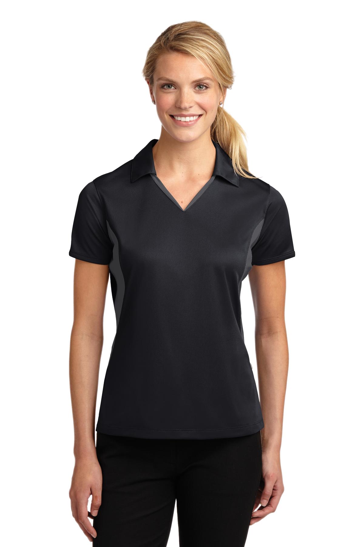 Sport-Tek ® Women's Side Blocked Micropique Sport-Wick ® Polo. LST655