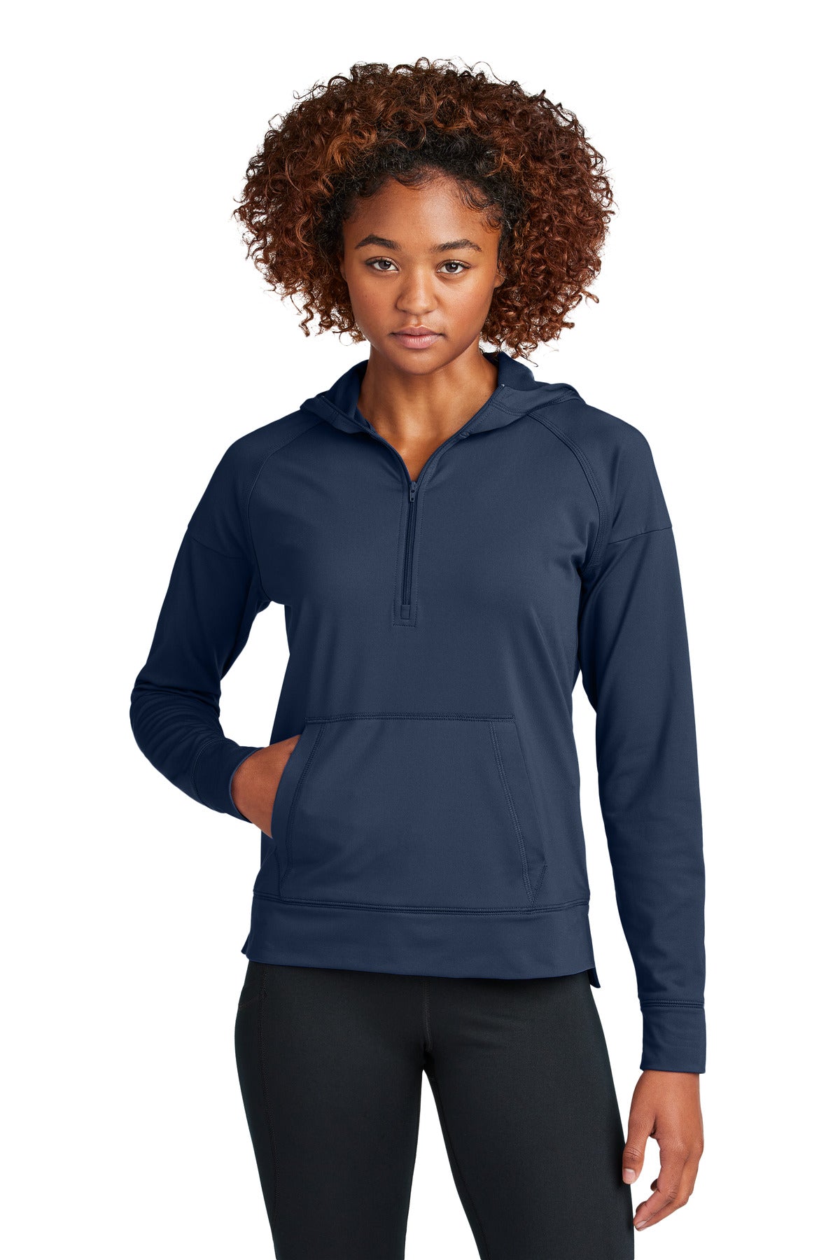Sport-Tek ® Women's Sport-Wick ® Stretch 1/2-Zip Hoodie LST856