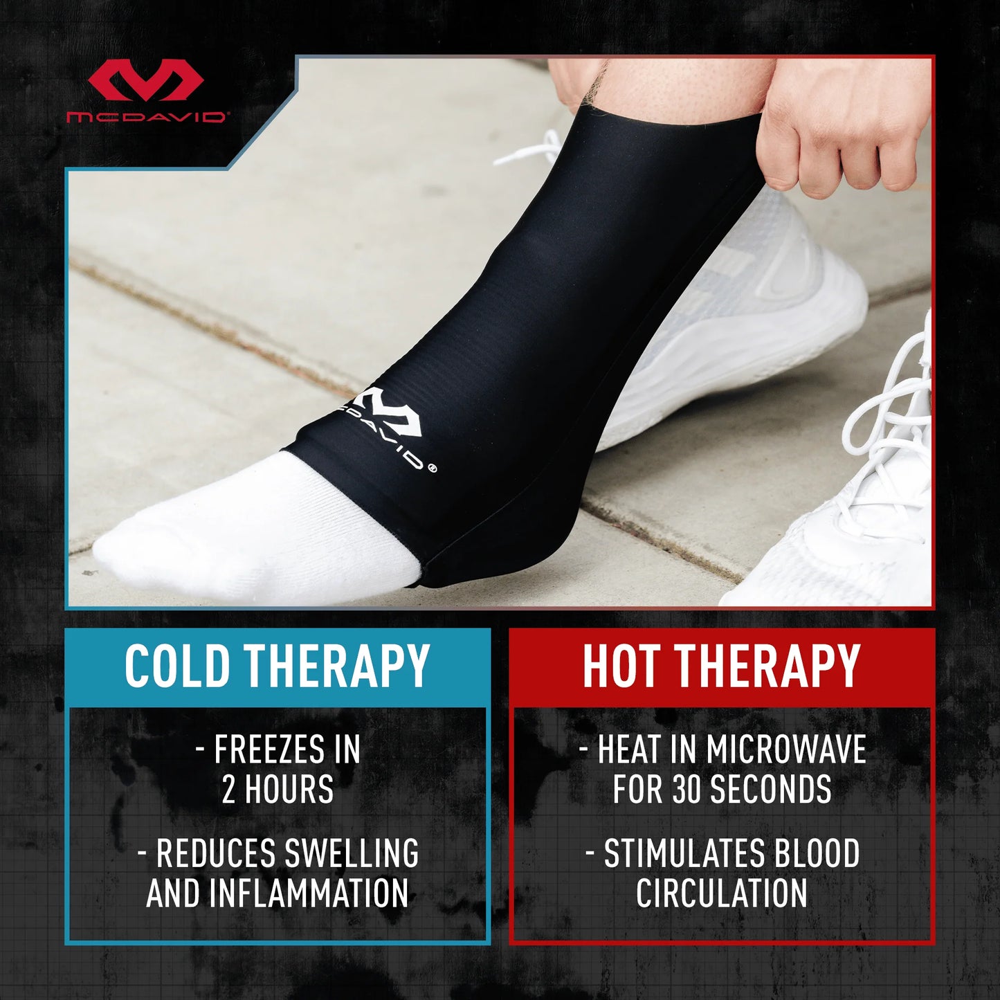 McDavid Flex Ice Therapy Ankle Compression Sleeve