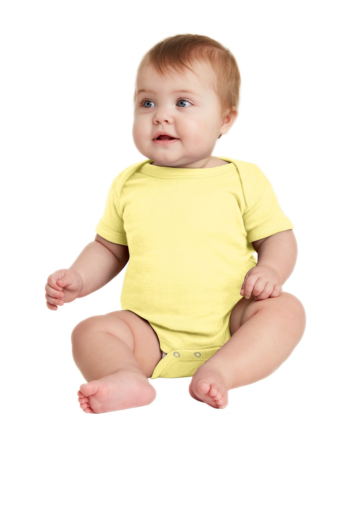 Rabbit Skins ™ Infant Short Sleeve Baby Rib Bodysuit. RS4400