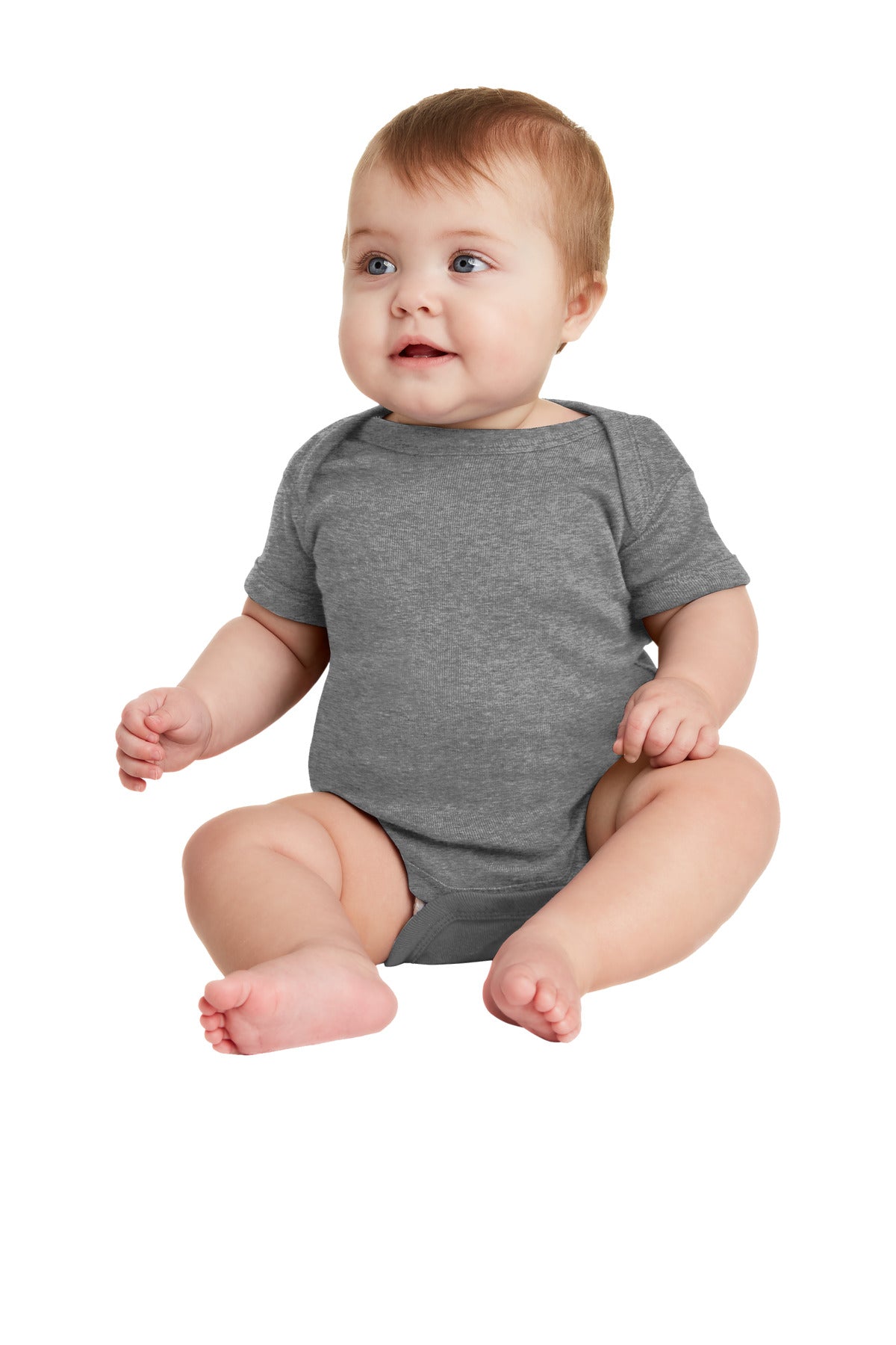 Rabbit Skins ™ Infant Short Sleeve Baby Rib Bodysuit. RS4400