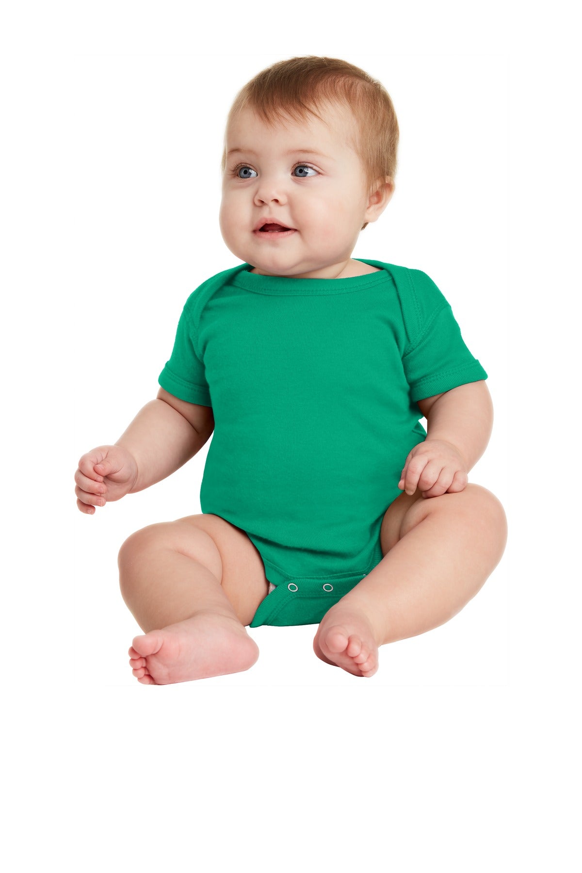 Rabbit Skins ™ Infant Short Sleeve Baby Rib Bodysuit. RS4400