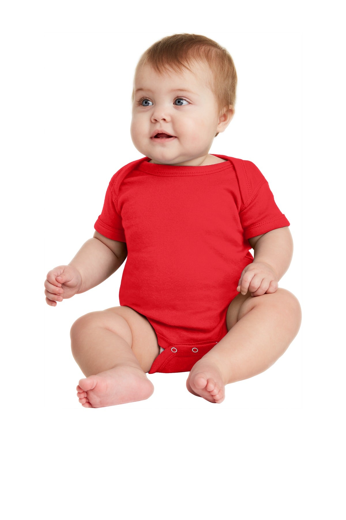 Rabbit Skins ™ Infant Short Sleeve Baby Rib Bodysuit. RS4400