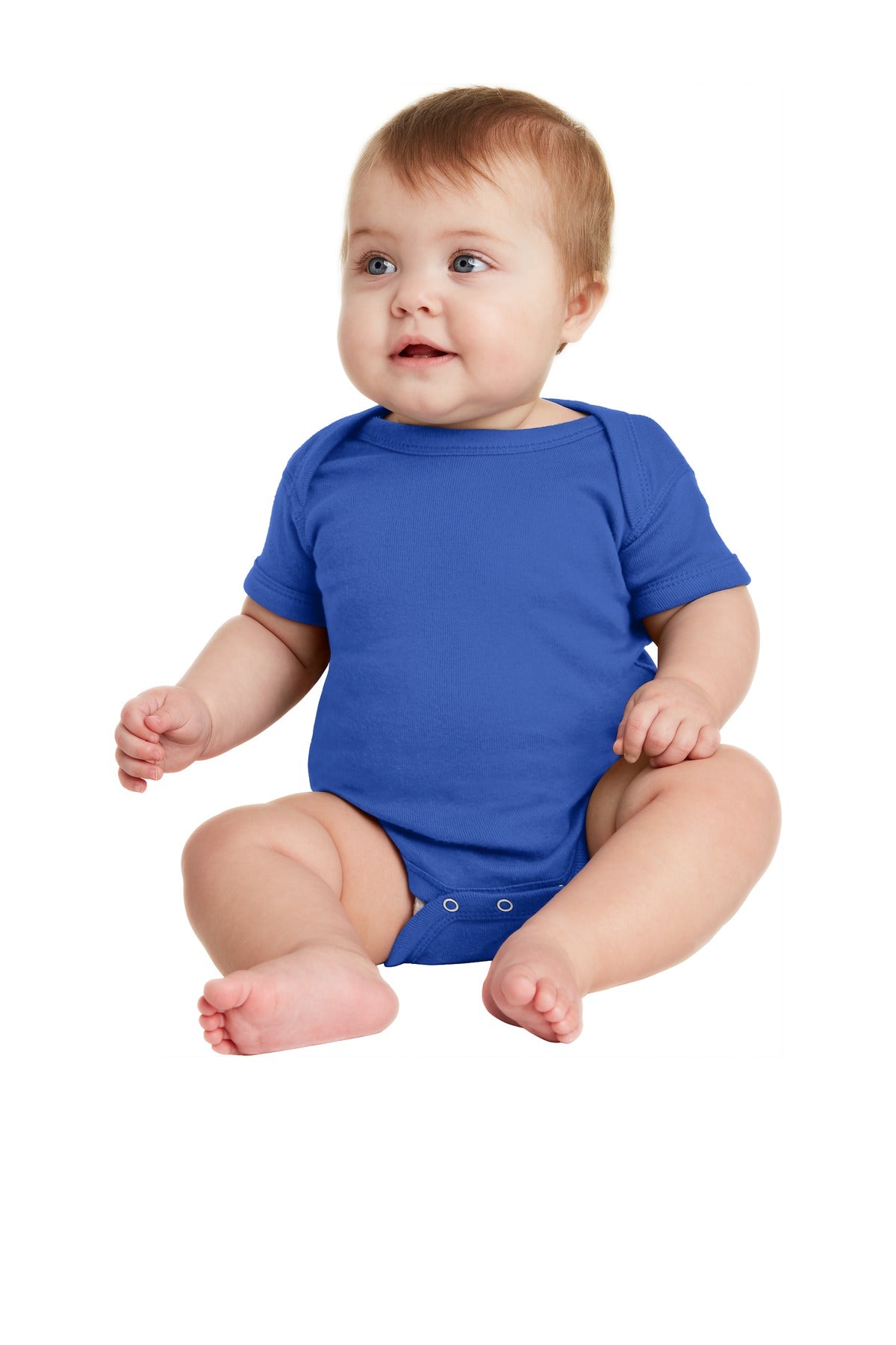 Rabbit Skins ™ Infant Short Sleeve Baby Rib Bodysuit. RS4400
