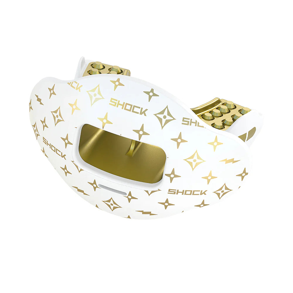 Max AirFlow Football Mouthguard - WhiteLux/Black Lux