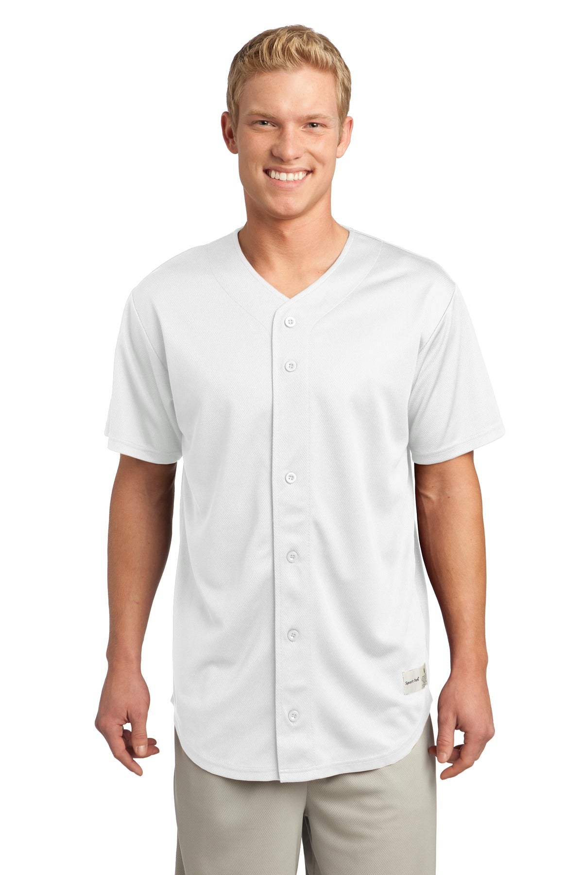 Sport-Tek ® PosiCharge ® Tough Mesh Full-Button Jersey. ST220