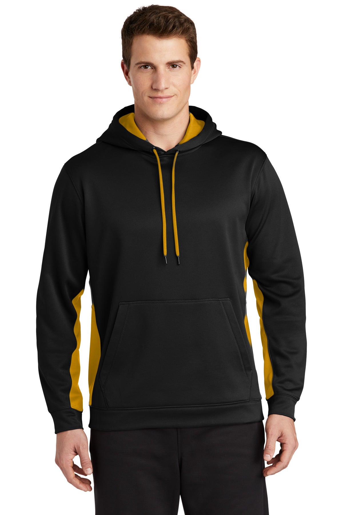 Sport-Tek ® Sport-Wick ® Fleece Colorblock Hooded Pullover. ST235