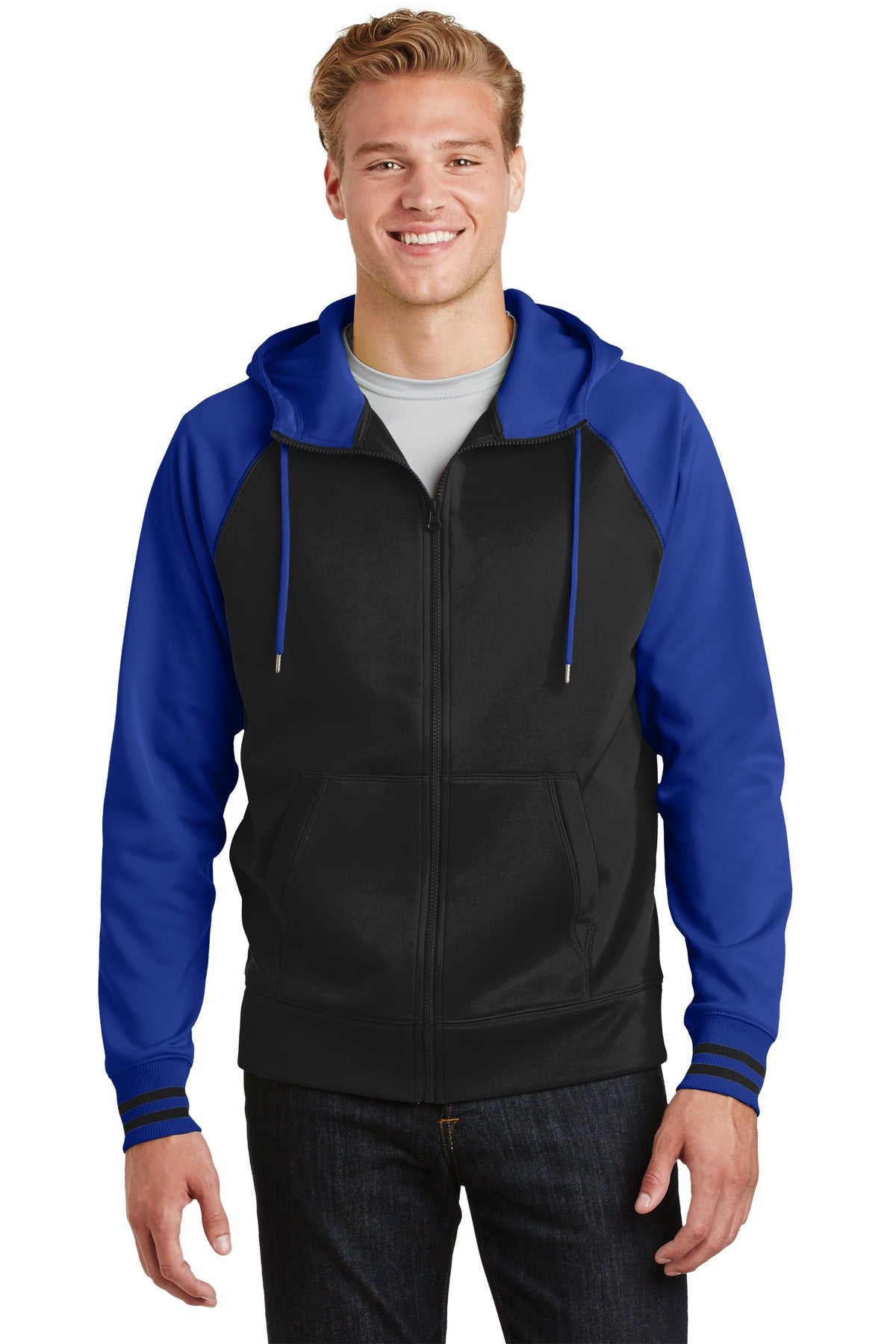 Sport-Tek ® Sport-Wick ® Varsity Fleece Full-Zip Hooded Jacket. ST236