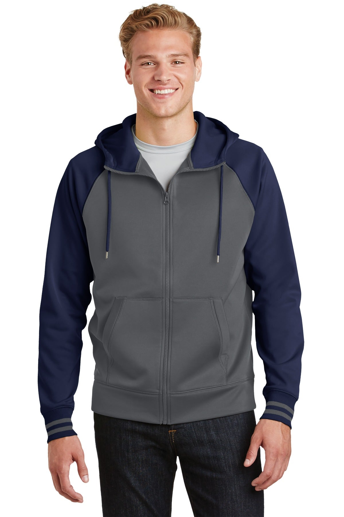 Sport-Tek ® Sport-Wick ® Varsity Fleece Full-Zip Hooded Jacket. ST236