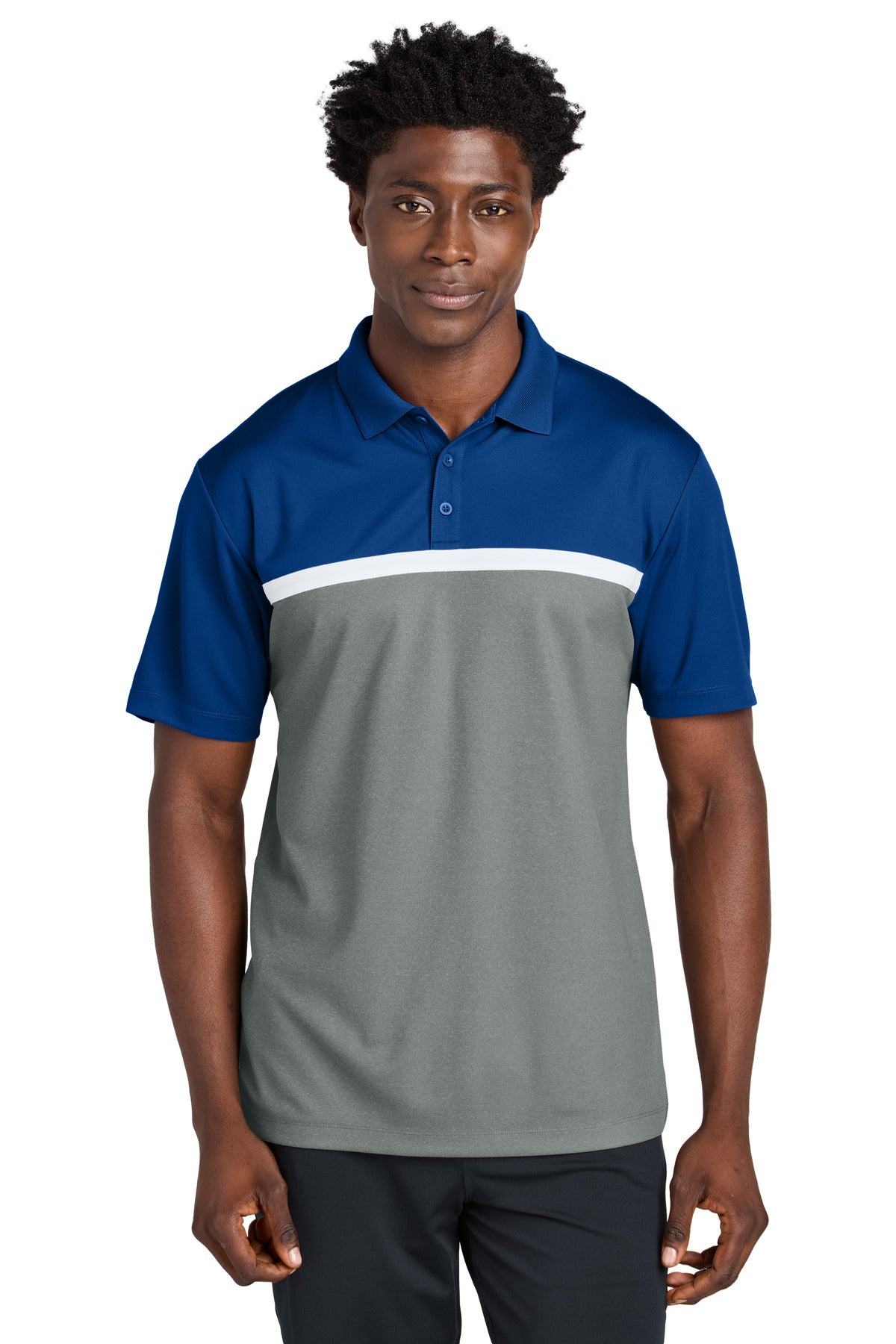 Sport-Tek ® UV Micropique Colorblock Polo ST741