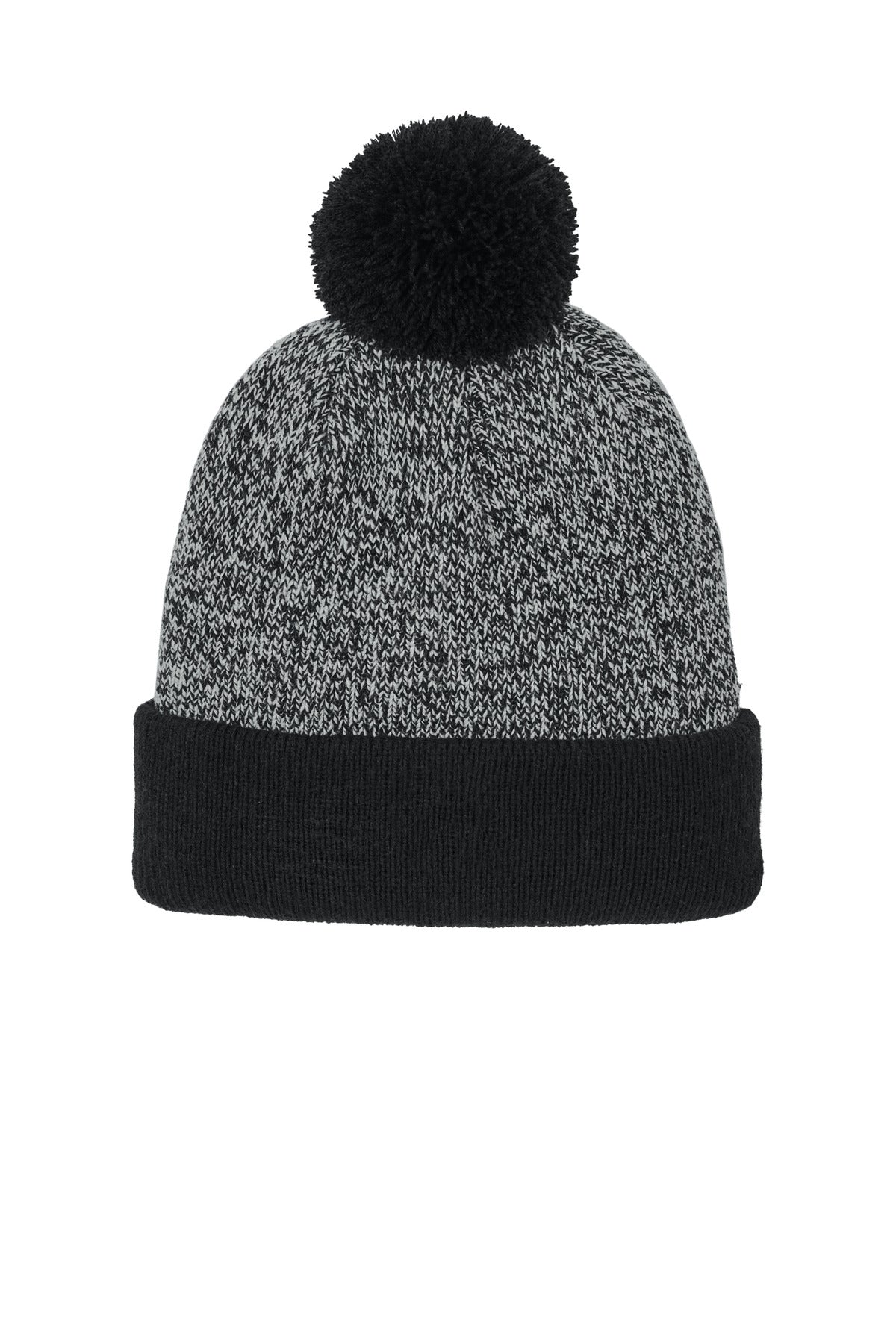 Sport-Tek ® Halftime Heather Pom Beanie STC68
