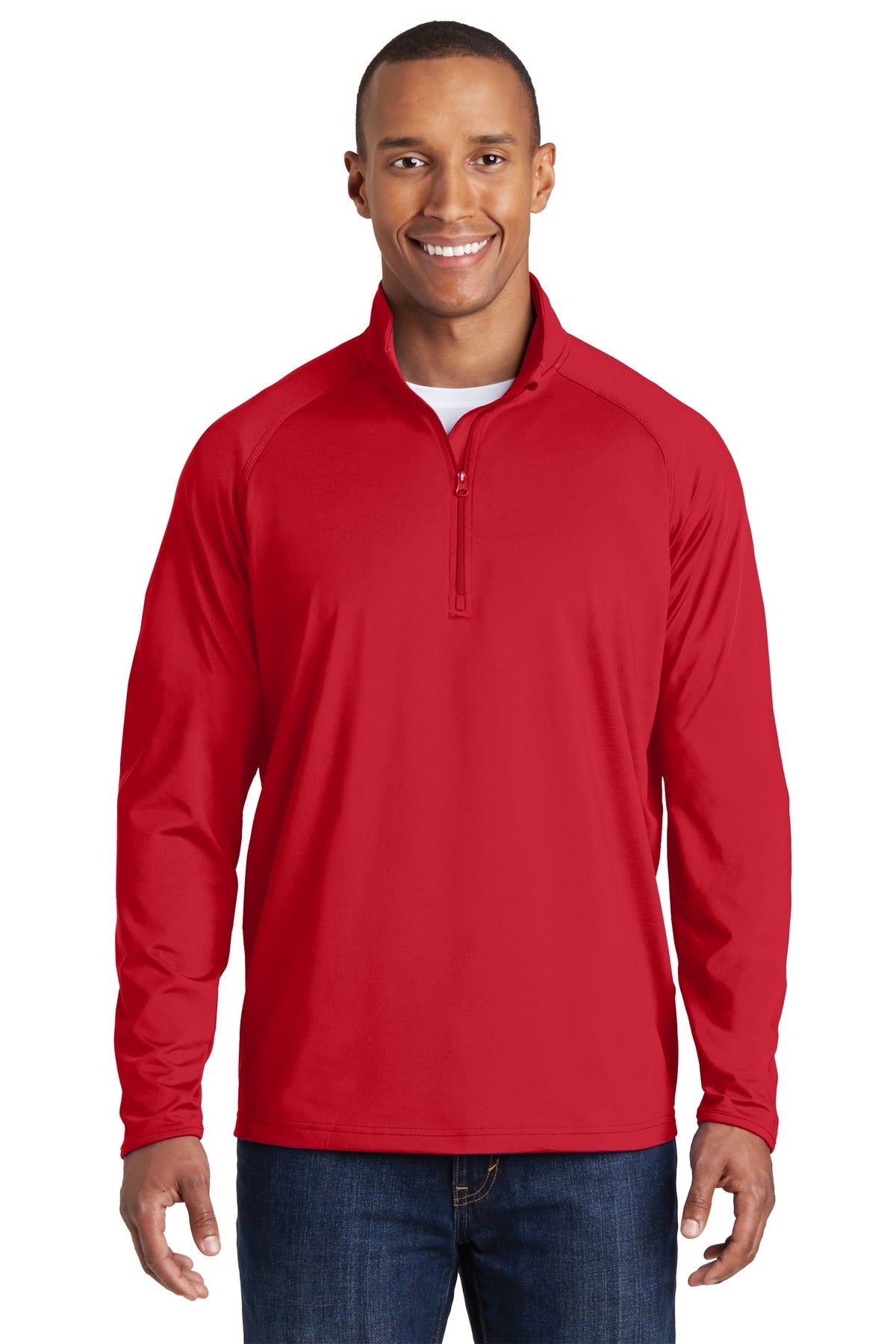 Sport-Tek ® Tall Sport-Wick ® Stretch 1/4-Zip Pullover. TST850