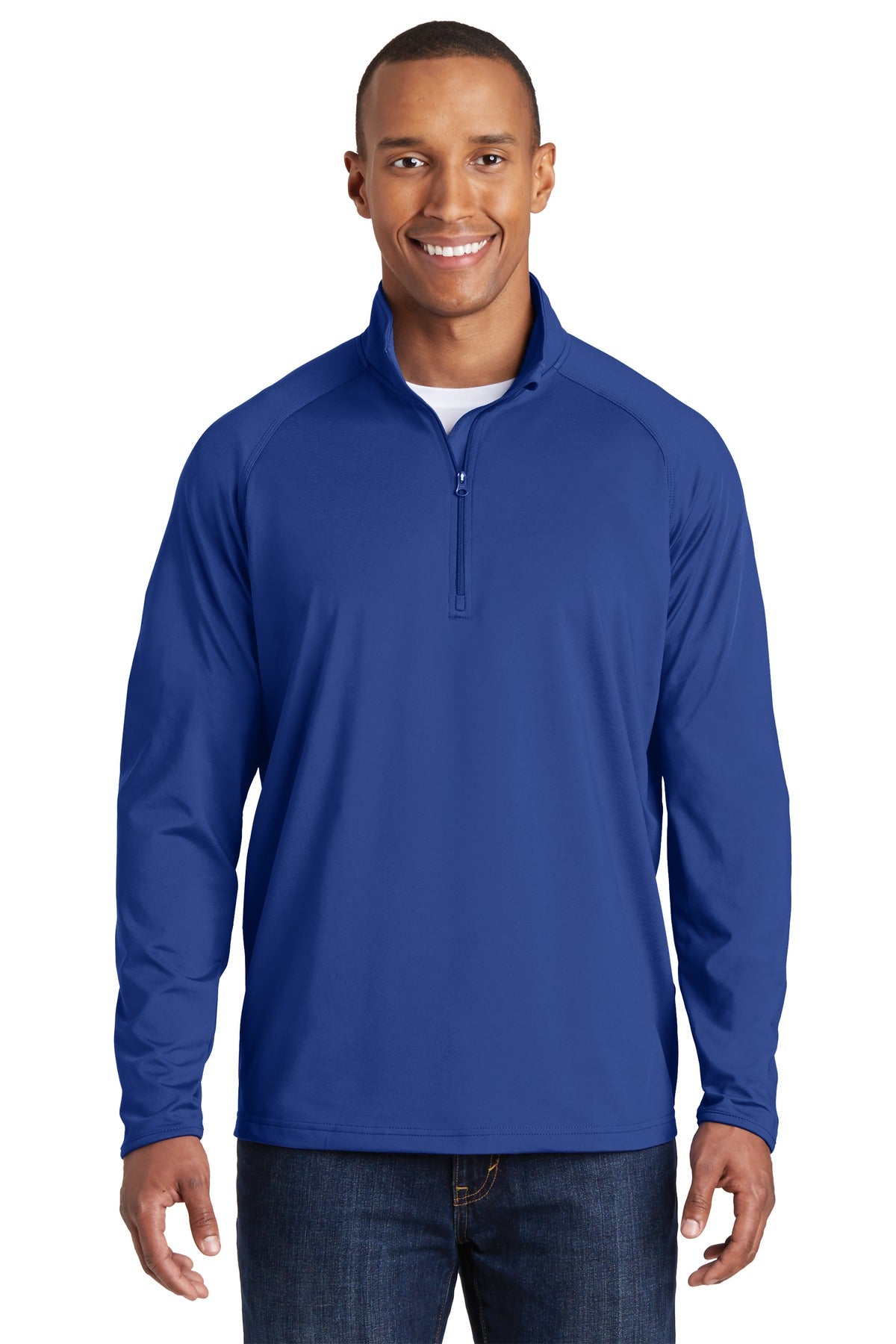 Sport-Tek ® Tall Sport-Wick ® Stretch 1/4-Zip Pullover. TST850