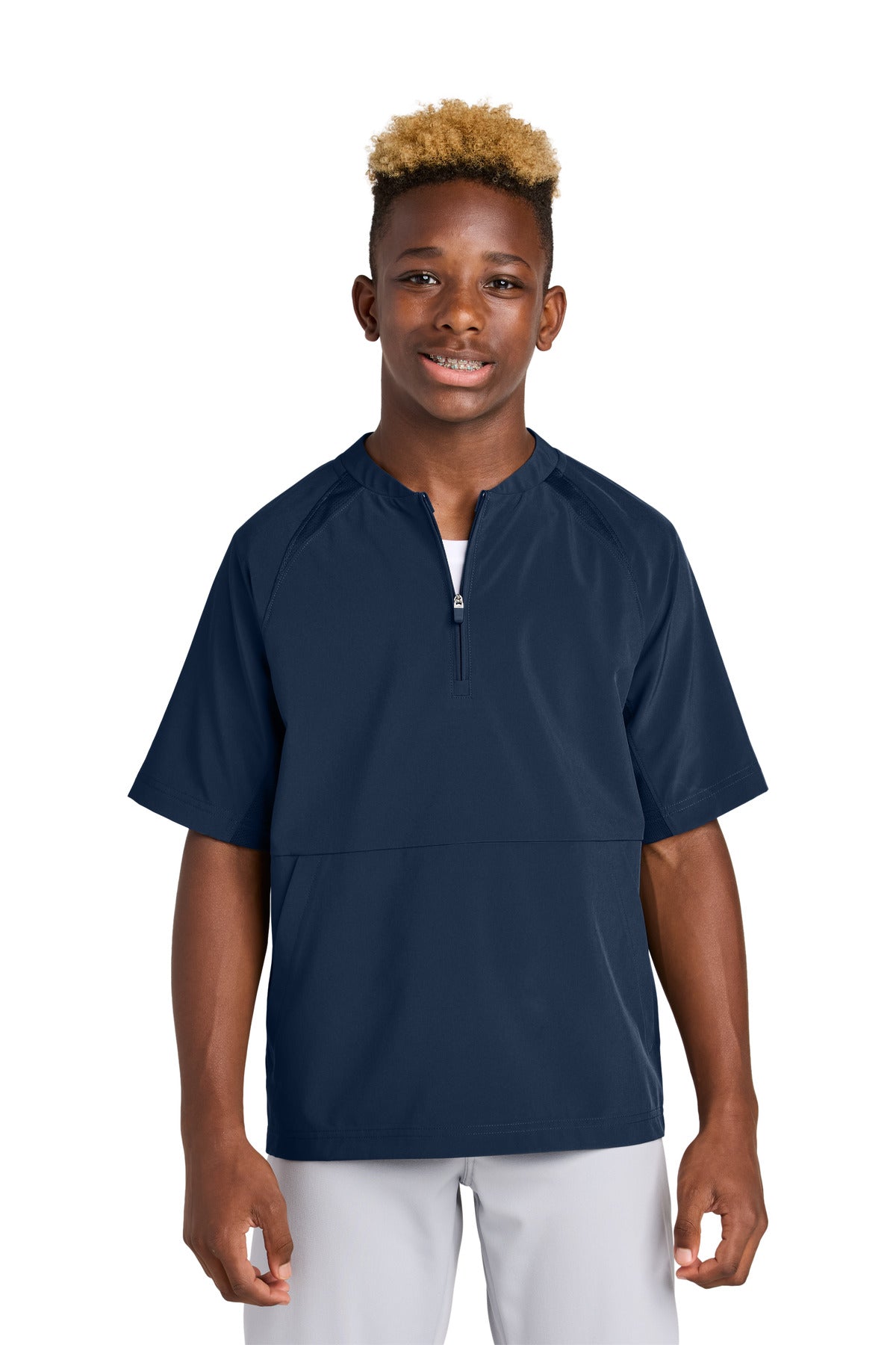 Sport-Tek ® Youth Repeat 1/2-Zip Short Sleeve Jacket YJST489