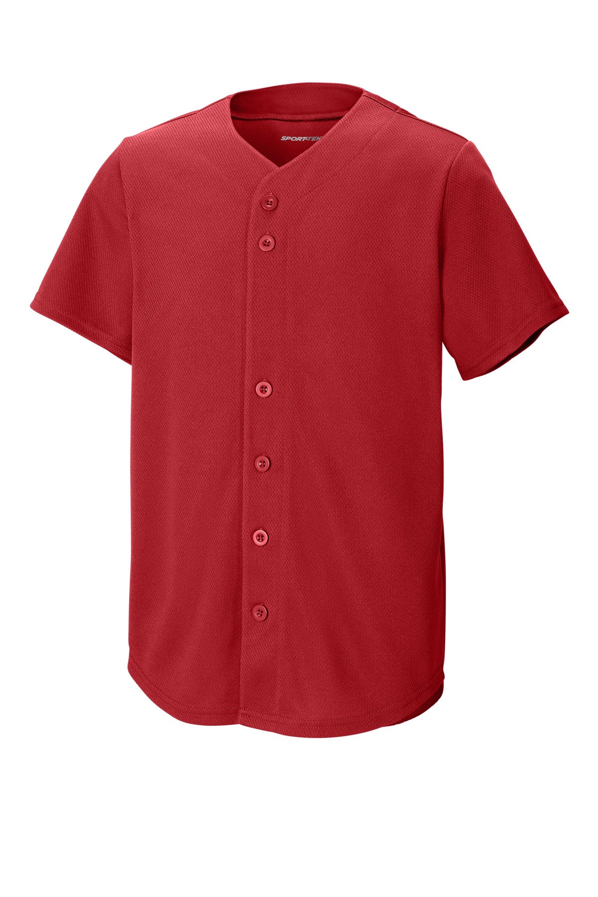 Sport-Tek ® Youth PosiCharge ® Tough Mesh Full-Button Jersey YST220