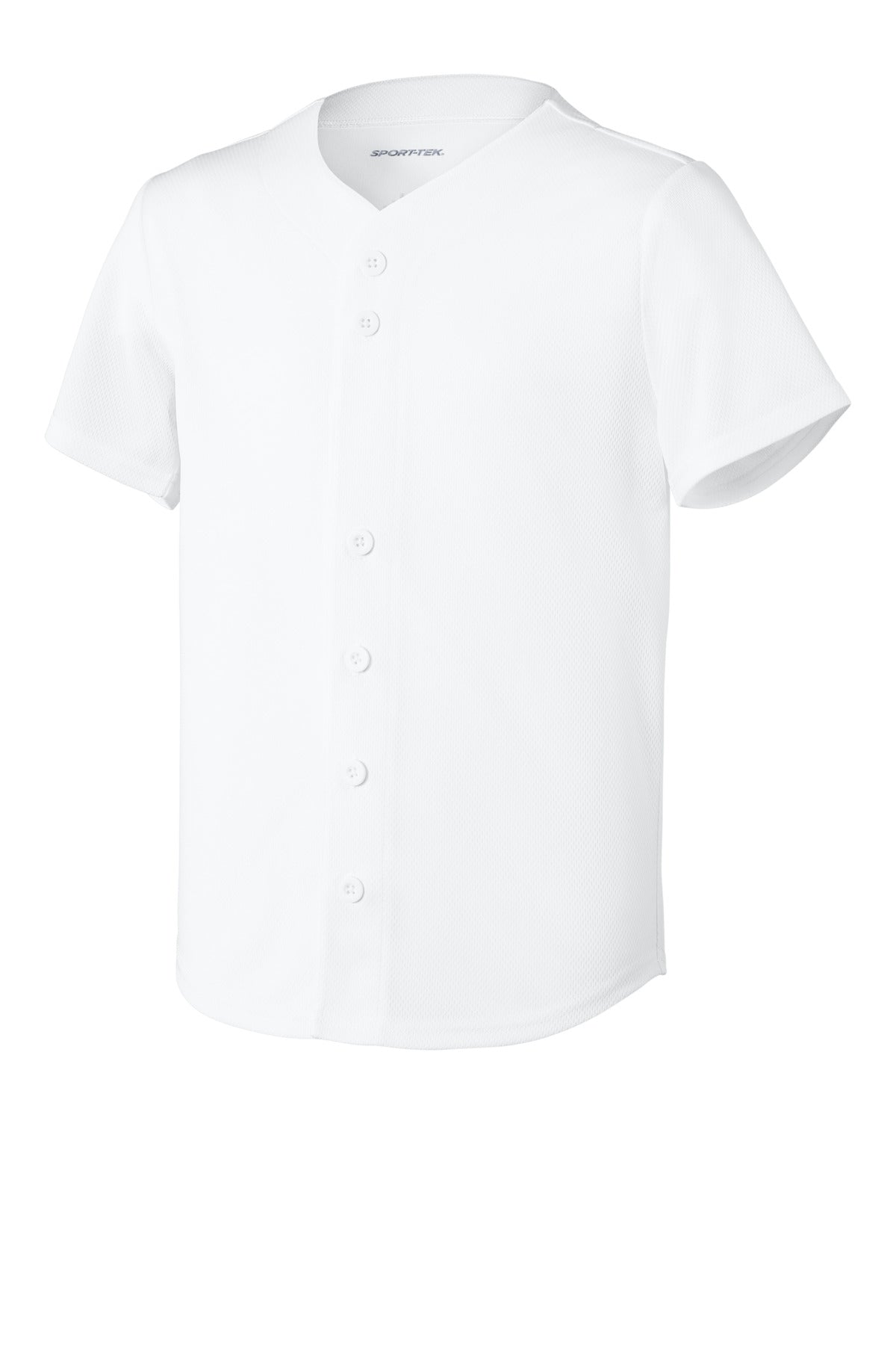 Sport-Tek ® Youth PosiCharge ® Tough Mesh Full-Button Jersey YST220