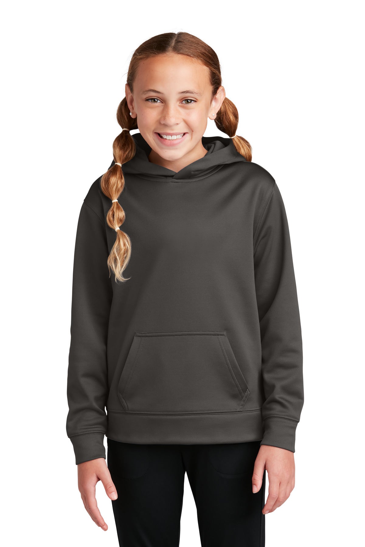 Sport-Tek ® Youth Sport-Wick ® Fleece Hooded Pullover. YST244