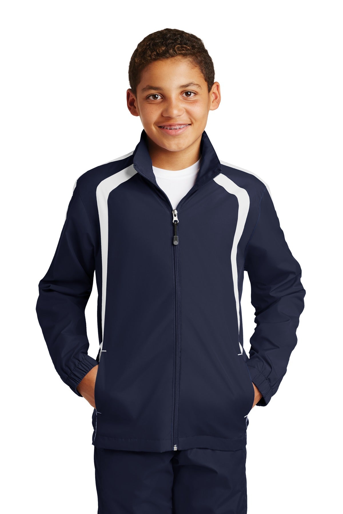 Sport-Tek ® Youth Colorblock Raglan Jacket. YST60