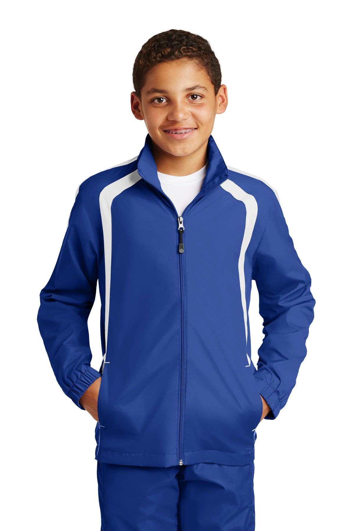 Sport-Tek ® Youth Colorblock Raglan Jacket. YST60