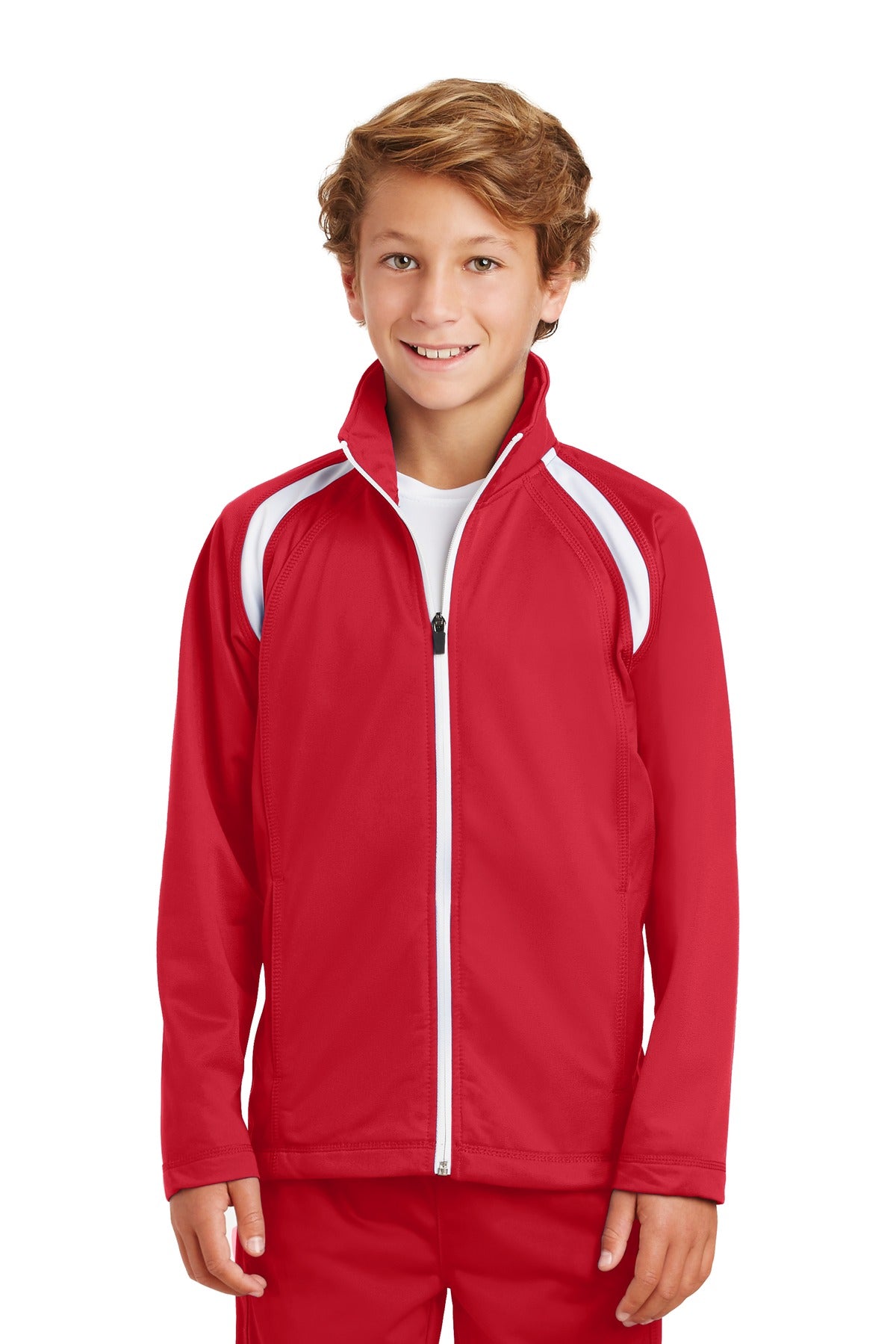 Sport-Tek ® Youth Tricot Track Jacket. YST90