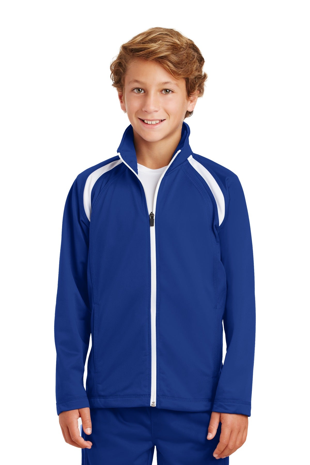 Sport-Tek ® Youth Tricot Track Jacket. YST90