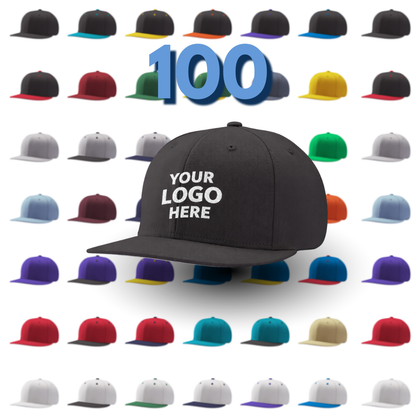 Custom Snapback - 100 Hats - Includes Logo ($11.75 each)