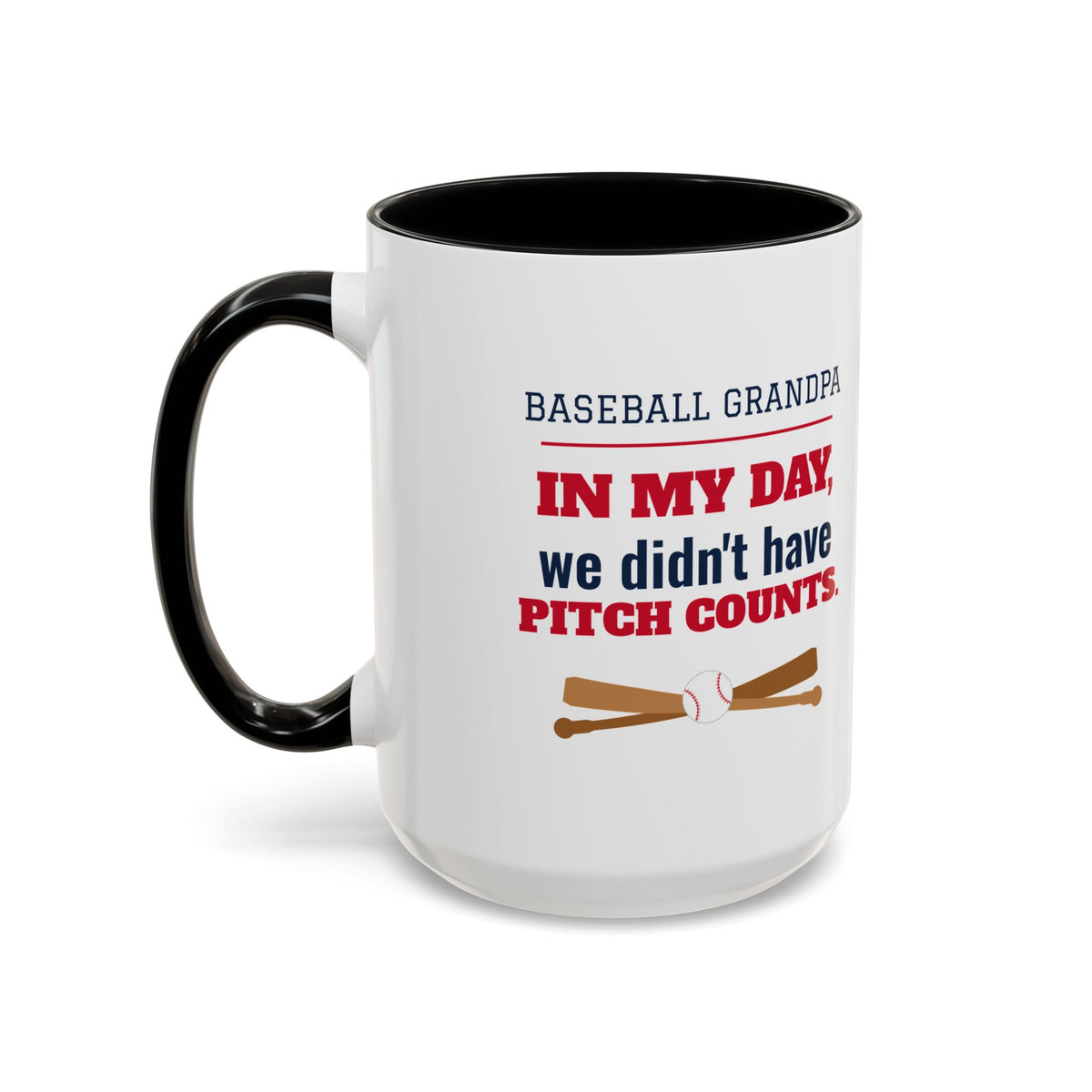 Baseball Grandpa Mug, In My Day We Didn't Have Pitch Counts