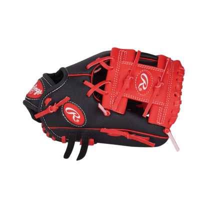 Rawlings Players Series 10" Youth Glove - Black/Red
