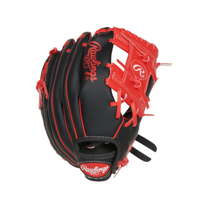Rawlings Players Series 10" Youth Glove - Black/Red