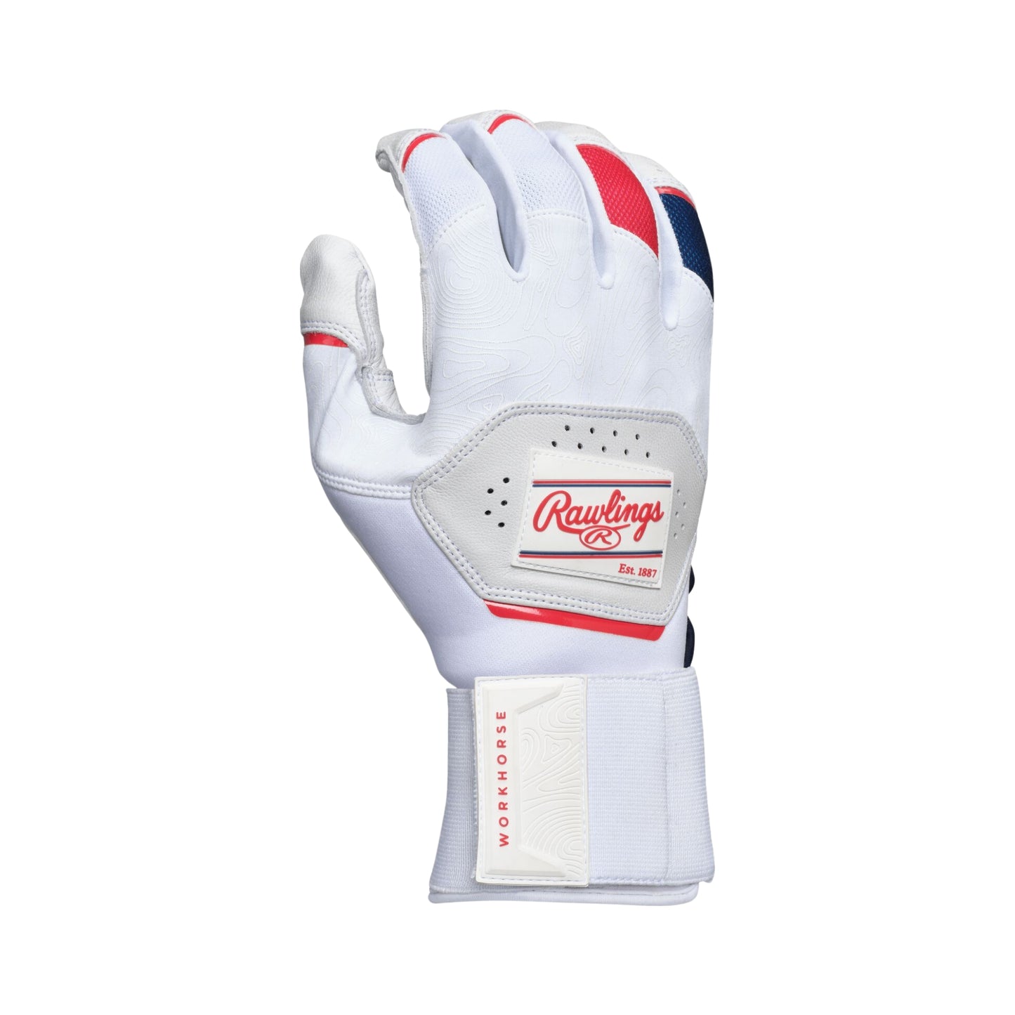 Rawlings Workhorse Compression Strap Batting Gloves, Adult & Youth Sizes