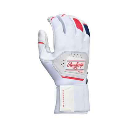 Rawlings Workhorse Compression Strap Batting Gloves, Adult & Youth Sizes