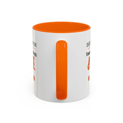 Basketball Mom Mug, Timeouts Are for Strategy and My Coffee