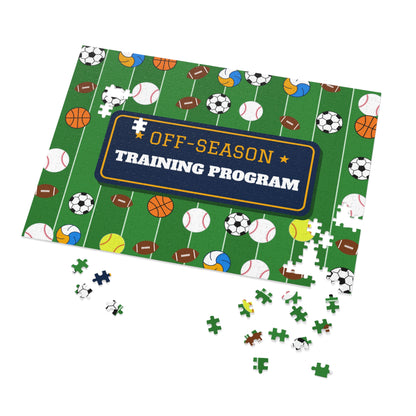 Off-Season Training Program Sports Ball Jigsaw Puzzle with Tin