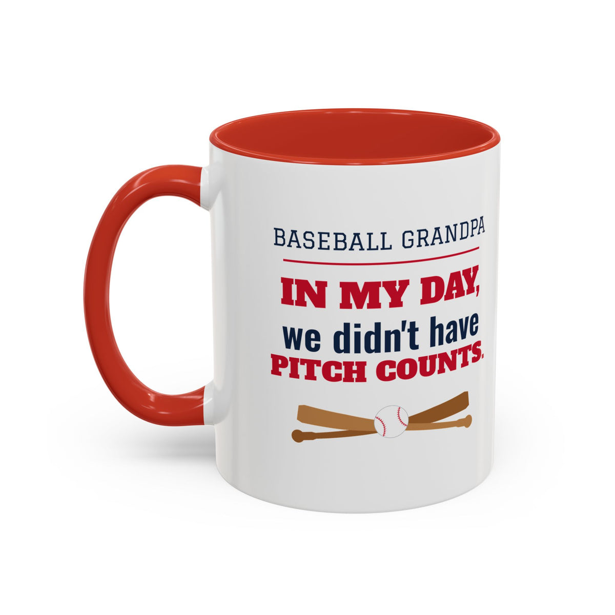 Baseball Grandpa Mug, In My Day We Didn't Have Pitch Counts