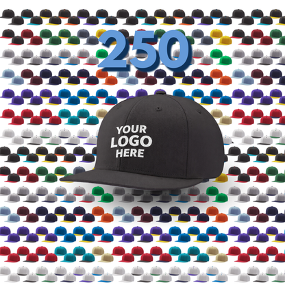 Custom Snapback - 250 Hats - Includes Logo ($10.25 each)