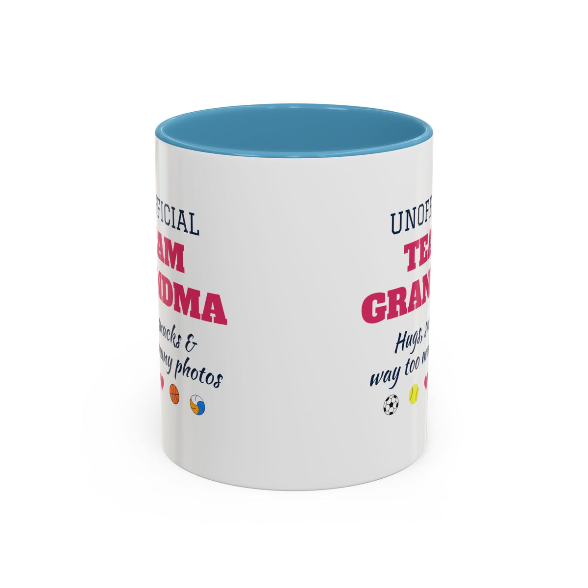 Unofficial Team Grandma Coffee Mug, Hugs, Snacks and Way Too Many Photos