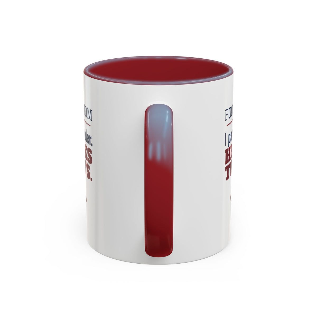 Football Mom Mug, I Pack the Cooler, He Packs the Hits